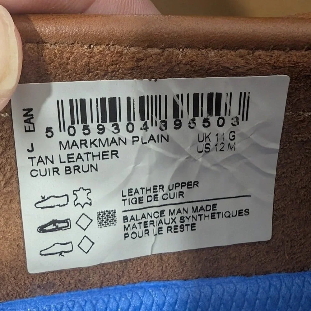 Clarks Markman Plain Tan Leather Driving Loafers Mens 12 M Slip On Shoes Work